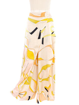 Emilio Pucci Printed Satin Wrap Trousers Bottom arcadeshops.com