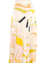 Emilio Pucci Printed Satin Wrap Trousers Bottom arcadeshops.com