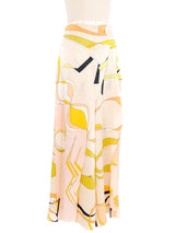 Emilio Pucci Printed Satin Wrap Trousers Bottom arcadeshops.com