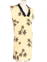 2006 Miu Miu Yellow Star Printed Nylon Shift Dress Dress arcadeshops.com