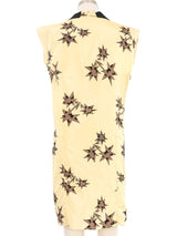 2006 Miu Miu Yellow Star Printed Nylon Shift Dress Dress arcadeshops.com