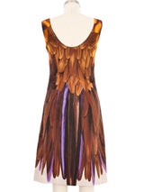 2005 Prada Trompe L'oeil Feather Shift Dress Dress arcadeshops.com