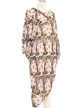 2011 Junya Watanabe Floral Chiffon Asymmetrical Dress Dress arcadeshops.com