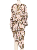 2011 Junya Watanabe Floral Chiffon Asymmetrical Dress Dress arcadeshops.com