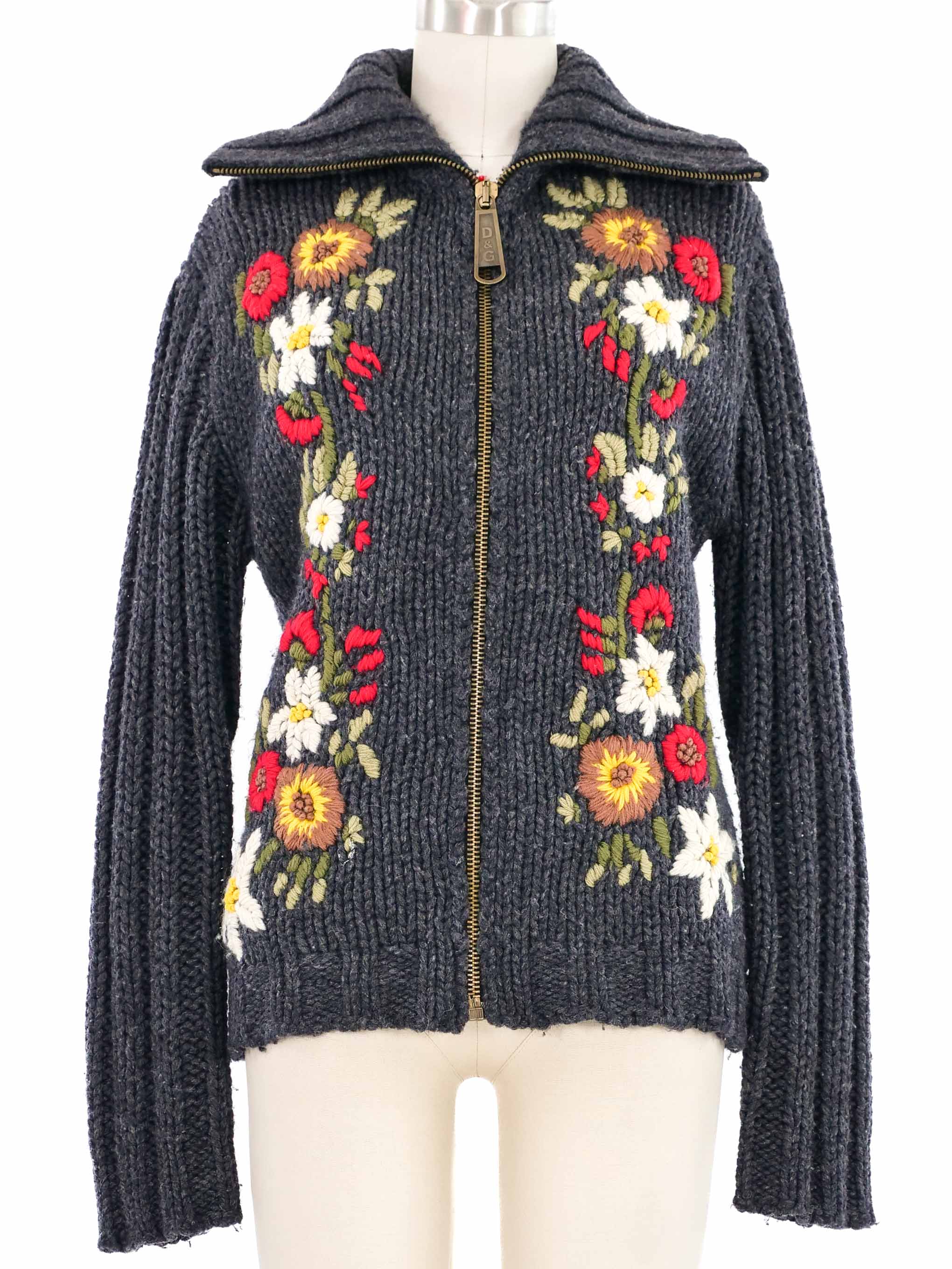DOLCE&amp;GABBANA ランウェイ 王室御用達リバーレースニット Designer × Dolce & Gabbana × Vintage Dolce & Gabbana D&G archive