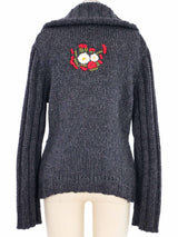 2002 D&G Floral Knit Cardigan Jacket arcadeshops.com