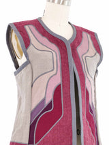1970s Patchwork Applique Vest Jacket arcadeshops.com