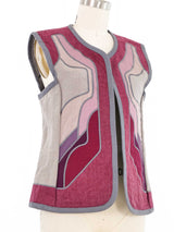 1970s Patchwork Applique Vest Jacket arcadeshops.com