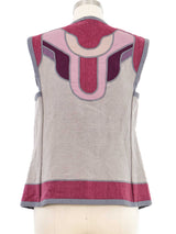 1970s Patchwork Applique Vest Jacket arcadeshops.com