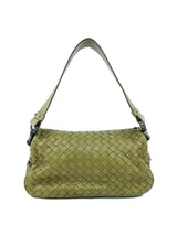 Bottega Veneta Green Intrecciato Shoulder Bag Accessory arcadeshops.com