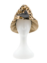 1960s Faux Leopard Felt Hat Accessory arcadeshops.com