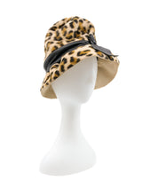 1960s Faux Leopard Felt Hat Accessory arcadeshops.com