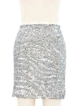 Krizia Sequin Mini Skirt Bottom arcadeshops.com
