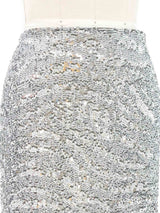 Krizia Sequin Mini Skirt Bottom arcadeshops.com