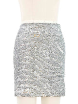 Krizia Sequin Mini Skirt Bottom arcadeshops.com