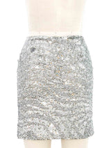 Krizia Sequin Mini Skirt Bottom arcadeshops.com