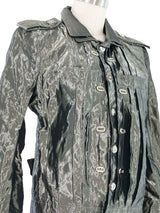 2006 Balenciaga Pleated Metallic Jacket Jacket arcadeshops.com