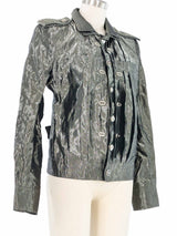 2006 Balenciaga Pleated Metallic Jacket Jacket arcadeshops.com