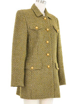 Escada Green Tweed Gripoix Button Jacket Jacket arcadeshops.com