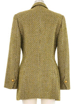 Escada Green Tweed Gripoix Button Jacket Jacket arcadeshops.com