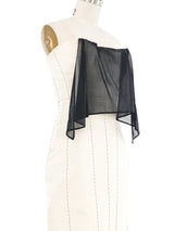 Yohji Yamamoto Topstitched Strapless Dress Dress arcadeshops.com