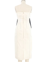 Yohji Yamamoto Topstitched Strapless Dress Dress arcadeshops.com