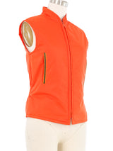 1999 Miu Miu Orange Sport Tech Vest jacket arcadeshops.com