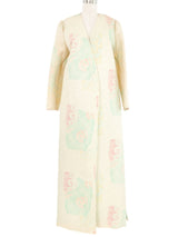Mary McFadden Pastel Quilted Maxi Coat Outerwear arcadeshops.com