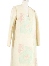 Mary McFadden Pastel Quilted Maxi Coat Outerwear arcadeshops.com