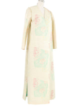 Mary McFadden Pastel Quilted Maxi Coat Outerwear arcadeshops.com