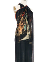 1990s Jean Paul Gaultier Maori Tribal Mesh Wrap Dress arcadeshops.com