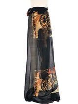 1990s Jean Paul Gaultier Maori Tribal Mesh Wrap Dress arcadeshops.com