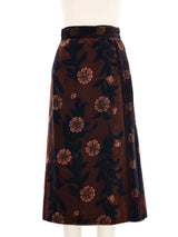 1970s Emilio Pucci Printed Brown Skirt Ensemble Suit arcadeshops.com