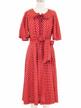 Ted Lapidus Ditsy Floral Lace Up Flutter Sleeve Dress Dress arcadeshops.com