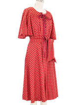 Ted Lapidus Ditsy Floral Lace Up Flutter Sleeve Dress Dress arcadeshops.com