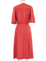 Ted Lapidus Ditsy Floral Lace Up Flutter Sleeve Dress Dress arcadeshops.com