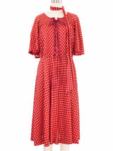 Ted Lapidus Ditsy Floral Lace Up Flutter Sleeve Dress Dress arcadeshops.com