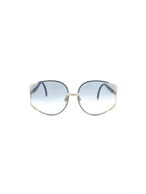 Christian Dior Oversized Goldtone and Black Sunglasses Accessory arcadeshops.com