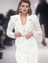 1991 Yves Saint Laurent Lace Blazer Jacket arcadeshops.com