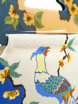 Moon Bags Needlepoint Peacock Clutch Accessory arcadeshops.com