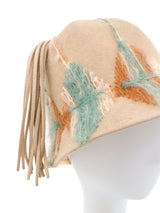 Schiaparelli Argyle Embroidered Hat Accessory arcadeshops.com