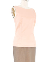 1998 Dolce & Gabbana Blush Mesh Skirt Ensemble Suit arcadeshops.com