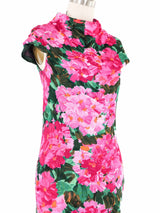 2008 Balenciaga Floral Jersey Mini Dress Dress arcadeshops.com