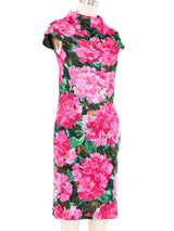 2008 Balenciaga Floral Jersey Mini Dress Dress arcadeshops.com