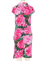 2008 Balenciaga Floral Jersey Mini Dress Dress arcadeshops.com