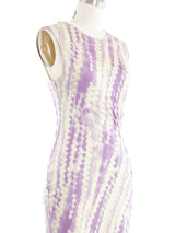 1999 Gianni Versace Couture Lavender Tie Dye Dress Dress arcadeshops.com