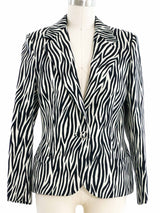 1996 Gianni Versace Couture Zebra Print jacket Jacket arcadeshops.com