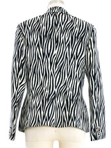 1996 Gianni Versace Couture Zebra Print jacket Jacket arcadeshops.com