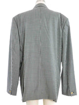 1993 Gianni Versace Studded Gingham Blazer Jacket arcadeshops.com