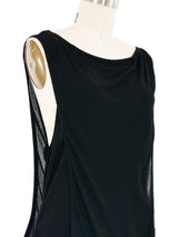 Gianni Versace Couture Silk Jersey Layered Sleeveless Top Top arcadeshops.com